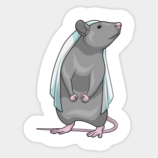 Rat Bride Wedding Sticker